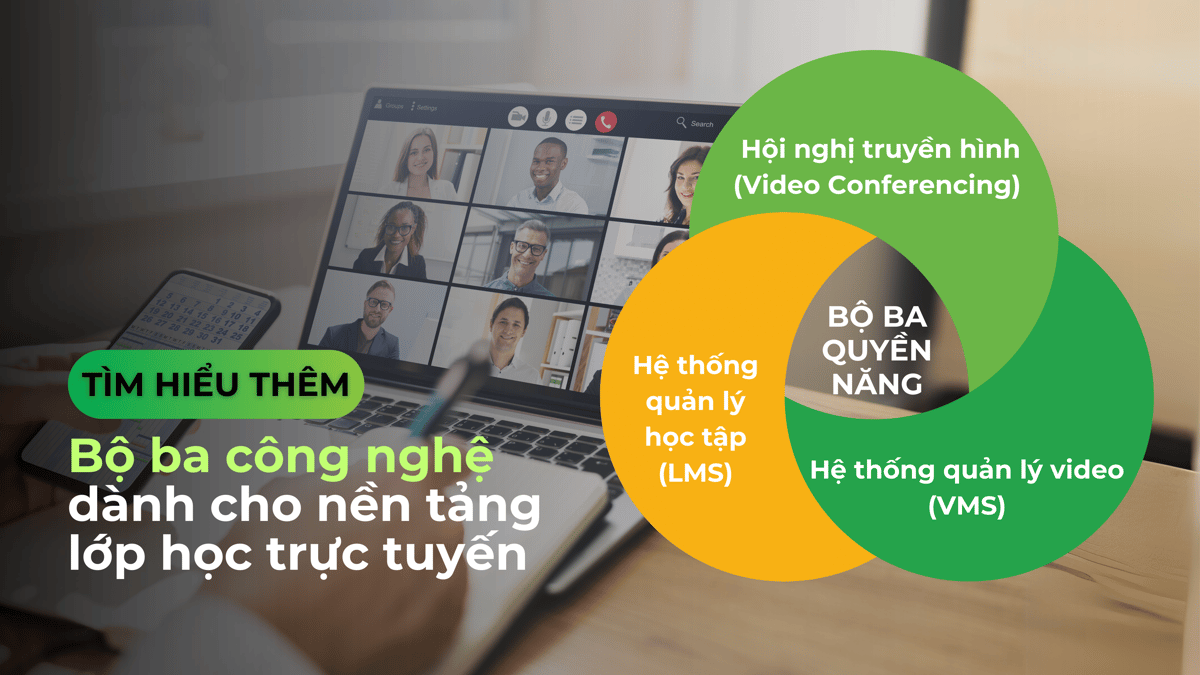 Bộ ba công nghệ dành cho nền tảng lớp học trực tuyến