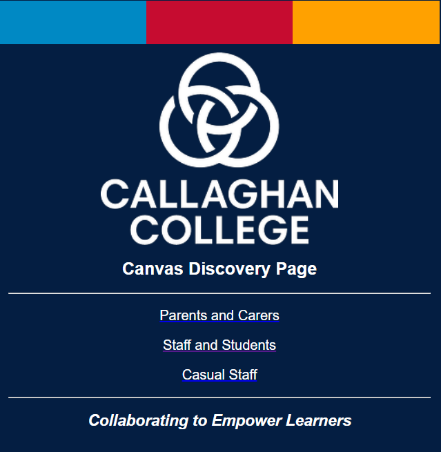 Callaghan College Canvas